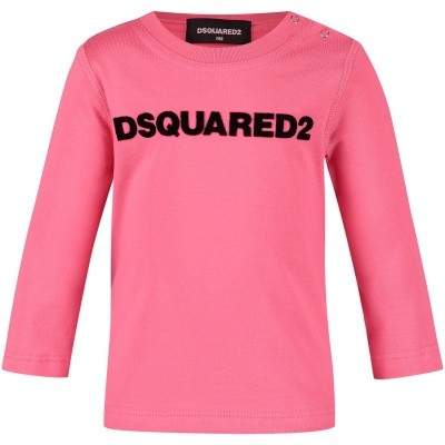 Afbeelding van Dsquared2 DQ02ZQ baby t-shirt roze