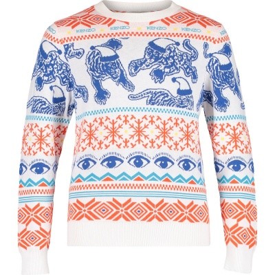 Afbeelding van Kenzo KM18538 kindertrui off white