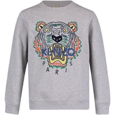 Afbeelding van Kenzo KM15528 kindertrui grijs