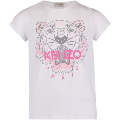 Afbeelding van Kenzo KM10058 kinder t-shirt wit