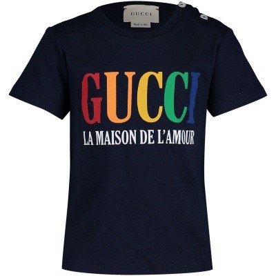 Afbeelding van Gucci 526910 baby t-shirt navy