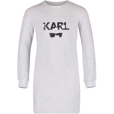 Afbeelding van Karl Lagerfeld Z12086 kinderjurk grijs