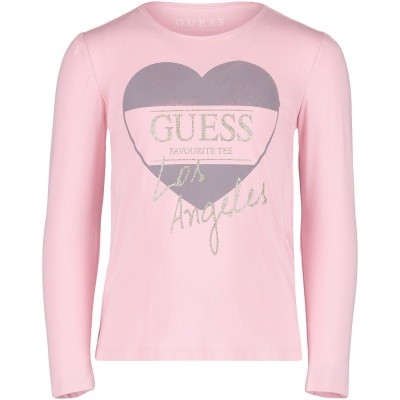 Afbeelding van Guess K84I00 kinder t-shirt licht roze