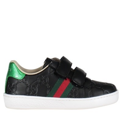 Afbeelding van Gucci 455447 DF720 kindersneakers zwart