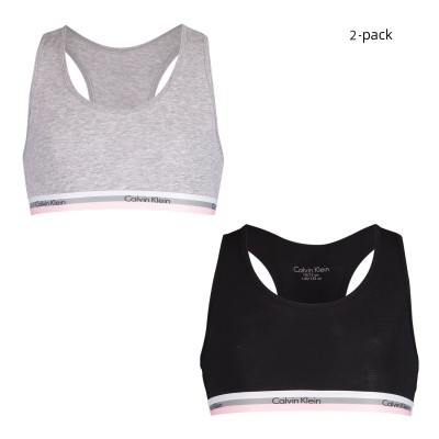 Afbeelding van Calvin Klein G80G800201 kinder bralettes zwart/grijs