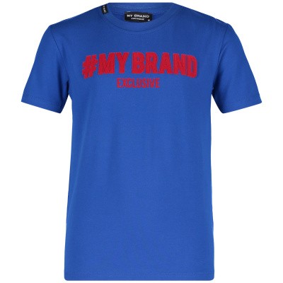 Afbeelding van My Brand BMBTS001G3056 kinder t-shirt cobalt blauw