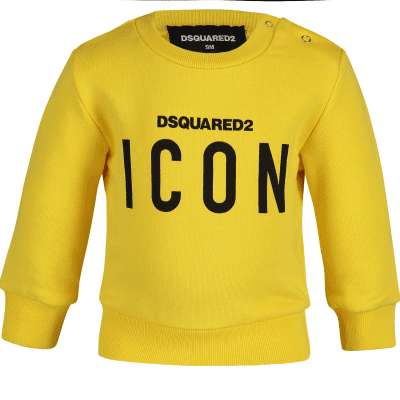 Afbeelding van Dsquared2 DQ03G3 baby trui geel