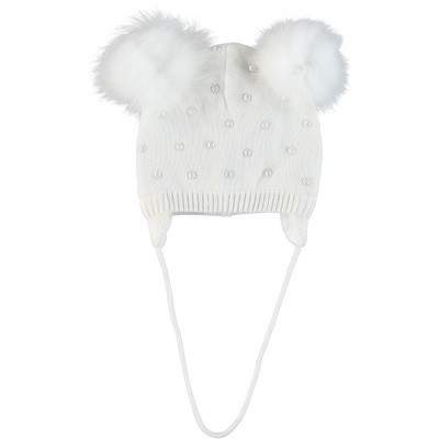 Afbeelding van MonnaLisa 392019 babymutsje off white