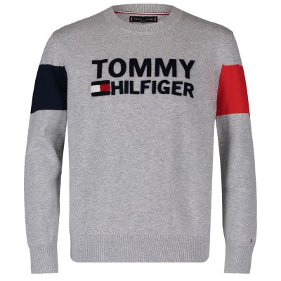 Afbeelding van Tommy Hilfiger KB0KB04820 kindertrui grijs