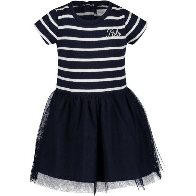 Afbeelding van Ralph Lauren 310716906 babyjurkje navy