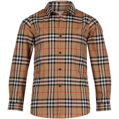 Afbeelding van Burberry 8001556 kinder overhemd beige