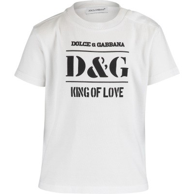 Afbeelding van Dolce & Gabbana L1JT8E baby t-shirt wit
