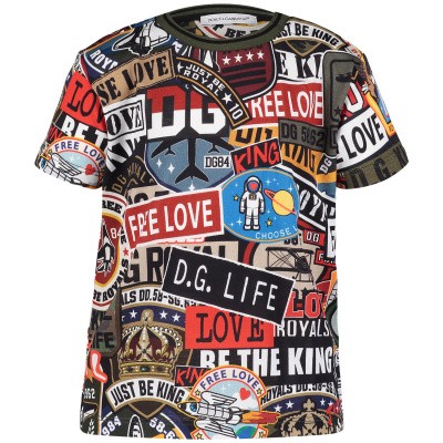 Afbeelding van Dolce & Gabbana L1JT8E G7RNX baby t-shirt army