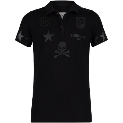 Afbeelding van Philipp Plein BTK0616 kinder polo zwart