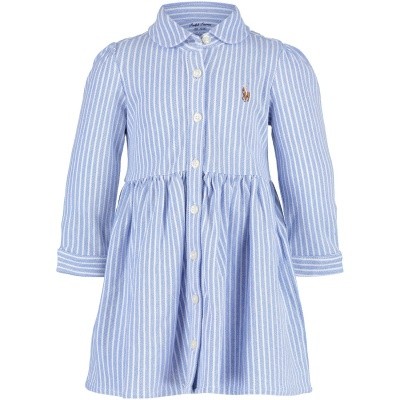 Afbeelding van Ralph Lauren 310701270 babyjurkje licht blauw