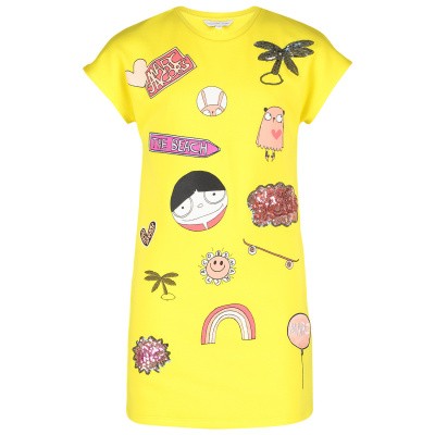 Afbeelding van Marc Jacobs W12267 kinderjurk geel