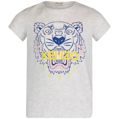 Afbeelding van Kenzo KN10148 kinder t-shirt licht grijs