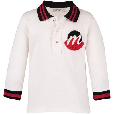 Afbeelding van Moncler 8310205 baby polo wit