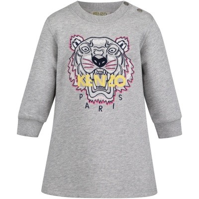 Afbeelding van Kenzo KM30017 babyjurkje grijs