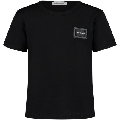 Afbeelding van Dolce & Gabbana L1JT7T G7OLK baby t-shirt zwart