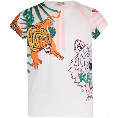 Afbeelding van Kenzo KN10078 kinder t-shirt wit