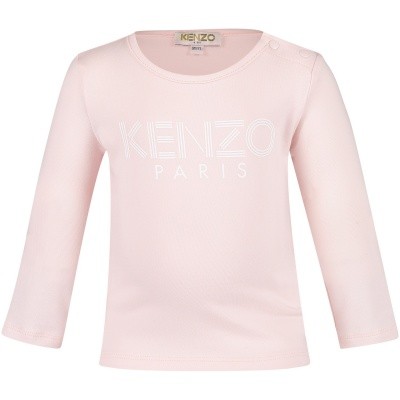 Afbeelding van Kenzo KM10007 baby t-shirt licht roze