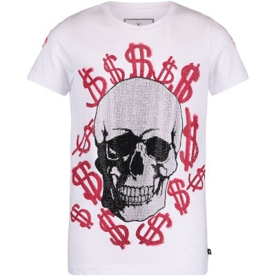 Afbeelding van Philipp Plein BTK0570 kinder t-shirt wit