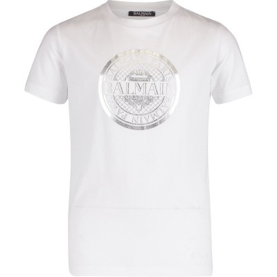 Afbeelding van Balmain 6K8521 kinder t-shirt wit