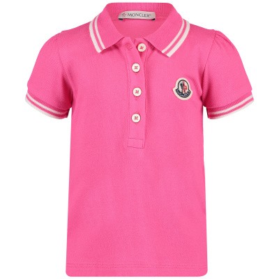 Afbeelding van Moncler 8354205 baby polo fuchsia