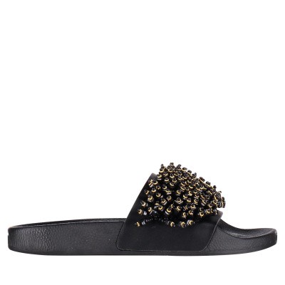Afbeelding van The White Brand L0344 dames slippers zwart