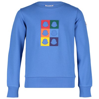 Afbeelding van Moncler 8026005 kindertrui blauw