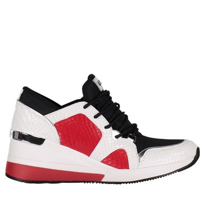 Afbeelding van Michael Kors 43R9LVFS1E dames sneakers wit