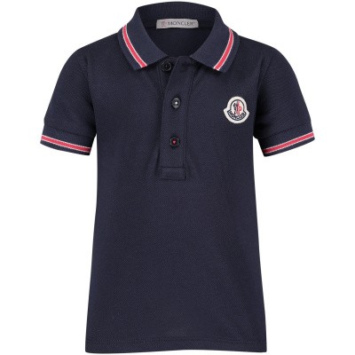 Afbeelding van Moncler 8306605 baby polo navy