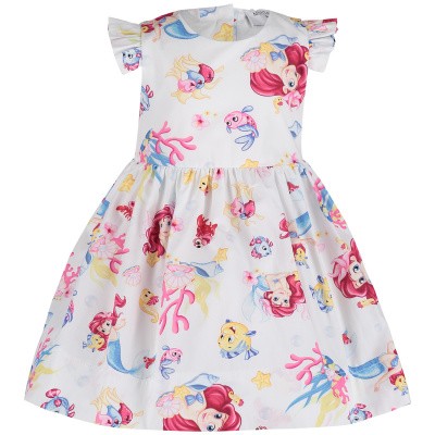 Afbeelding van MonnaLisa 313930 babyjurkje wit