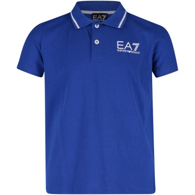 Afbeelding van EA7 3GBF51 kinder polo cobalt blauw