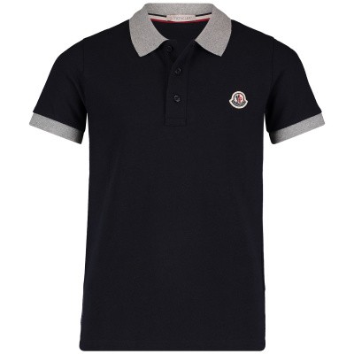 Afbeelding van Moncler 8307850 kinder polo navy
