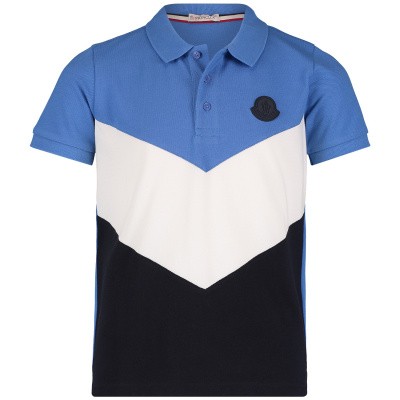 Afbeelding van Moncler 8311305 kinder polo blauw