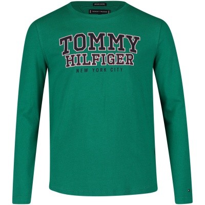 Afbeelding van Tommy Hilfiger KB0KB04297 kinder t-shirt groen