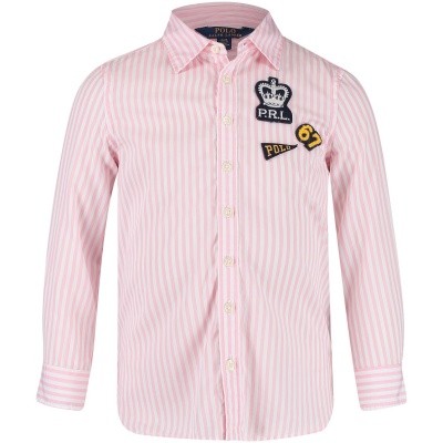 Afbeelding van Ralph Lauren 311701646 kinder overhemd roze