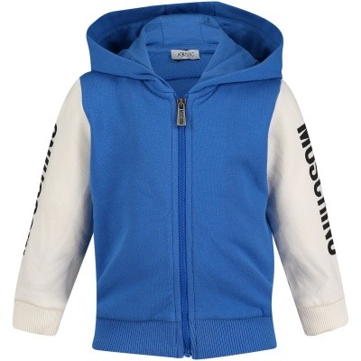 Afbeelding van Moschino MOF00Q baby vest cobalt blauw