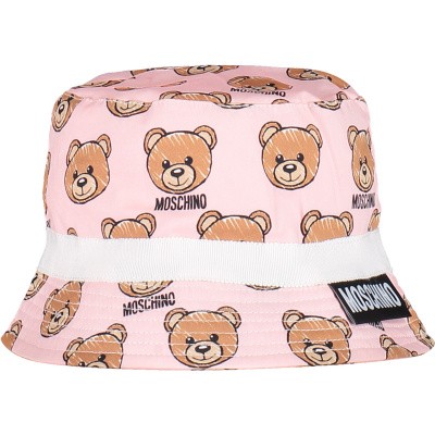 Afbeelding van Moschino MVX032 baby hoedje licht roze