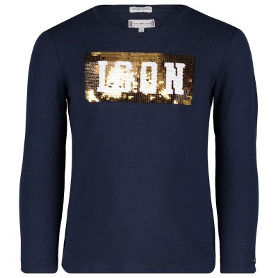 Afbeelding van Tommy Hilfiger KG0KG04080 kinder t-shirt navy