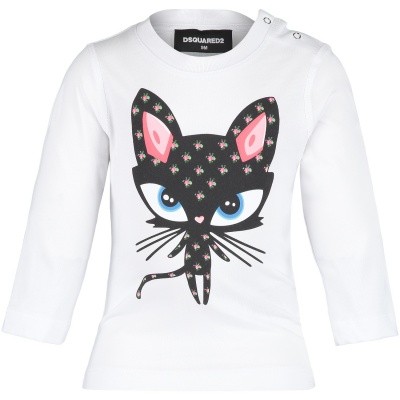 Afbeelding van Dsquared2 DQ02ZR baby t-shirt wit