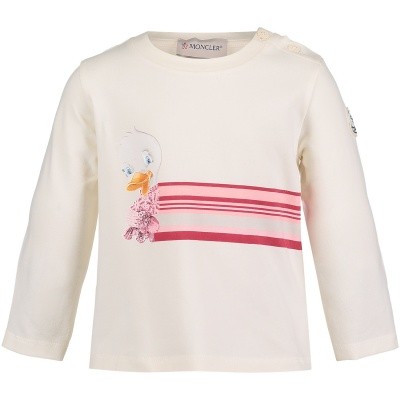 Afbeelding van Moncler 8067850 baby t-shirt off white