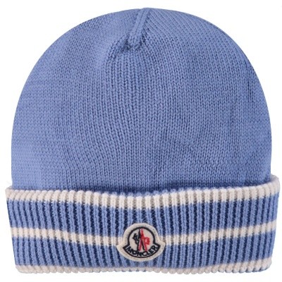 Afbeelding van Moncler 9921105 babymutsje licht blauw