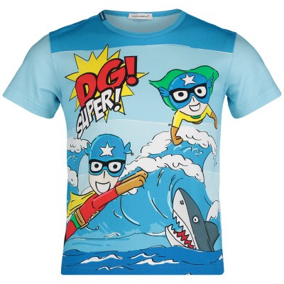 Afbeelding van Dolce & Gabbana L4JT6N G7QXA kinder t-shirt blauw