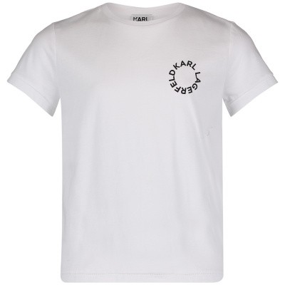 Afbeelding van Karl Lagerfeld Z25181 kinder t-shirt wit
