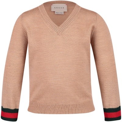 Afbeelding van Gucci 418776 baby trui camel