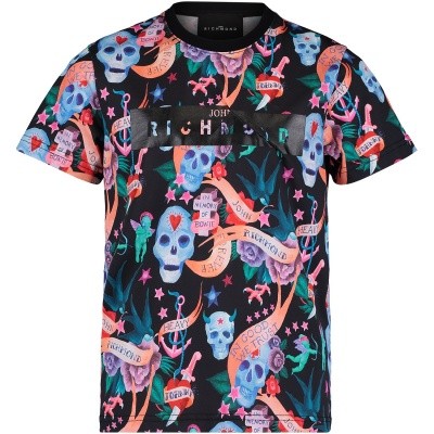 Afbeelding van John Richmond RBA18120 kinder t-shirt zwart