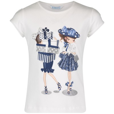 Afbeelding van Mayoral 3011 kinder t-shirt wit